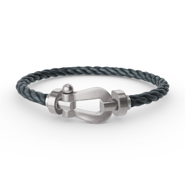 [⭐Glow]FORCE LARGE HORSESHOE NO DIAMOND BRACELET SILVER