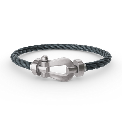 [⭐Glow]FORCE LARGE HORSESHOE NO DIAMOND BRACELET SILVER