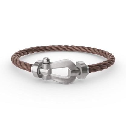 [⭐Glow]FORCE LARGE HORSESHOE NO DIAMOND BRACELET SILVER