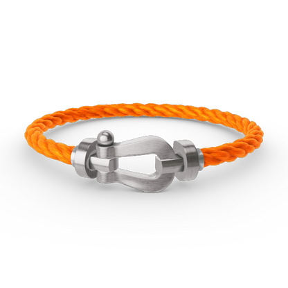 [⭐Glow]FORCE LARGE HORSESHOE NO DIAMOND BRACELET SILVER