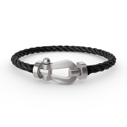 [⭐Glow]FORCE LARGE HORSESHOE NO DIAMOND BRACELET SILVER