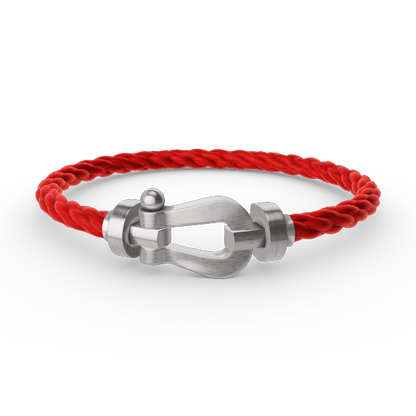 [⭐Glow]FORCE LARGE HORSESHOE NO DIAMOND BRACELET SILVER