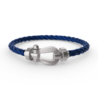 [⭐Glow]FORCE LARGE HORSESHOE NO DIAMOND BRACELET SILVER