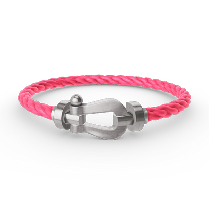 [⭐Glow]FORCE LARGE HORSESHOE NO DIAMOND BRACELET SILVER