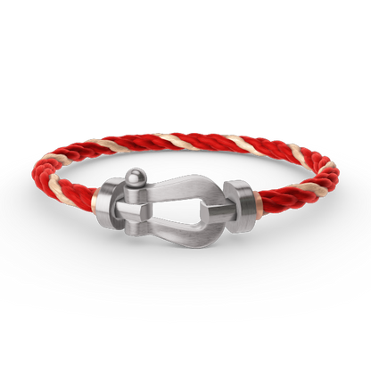 [⭐Glow]FORCE LARGE HORSESHOE NO DIAMOND BRACELET SILVER