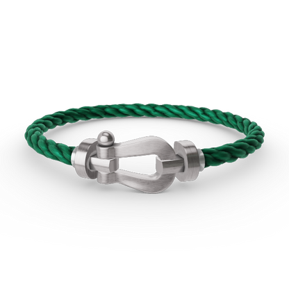 [⭐Glow]FORCE LARGE HORSESHOE NO DIAMOND BRACELET SILVER