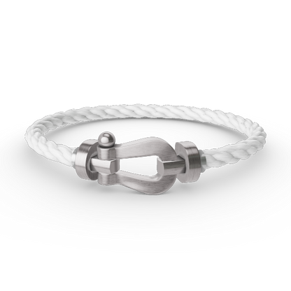 [⭐Glow]FORCE LARGE HORSESHOE NO DIAMOND BRACELET SILVER