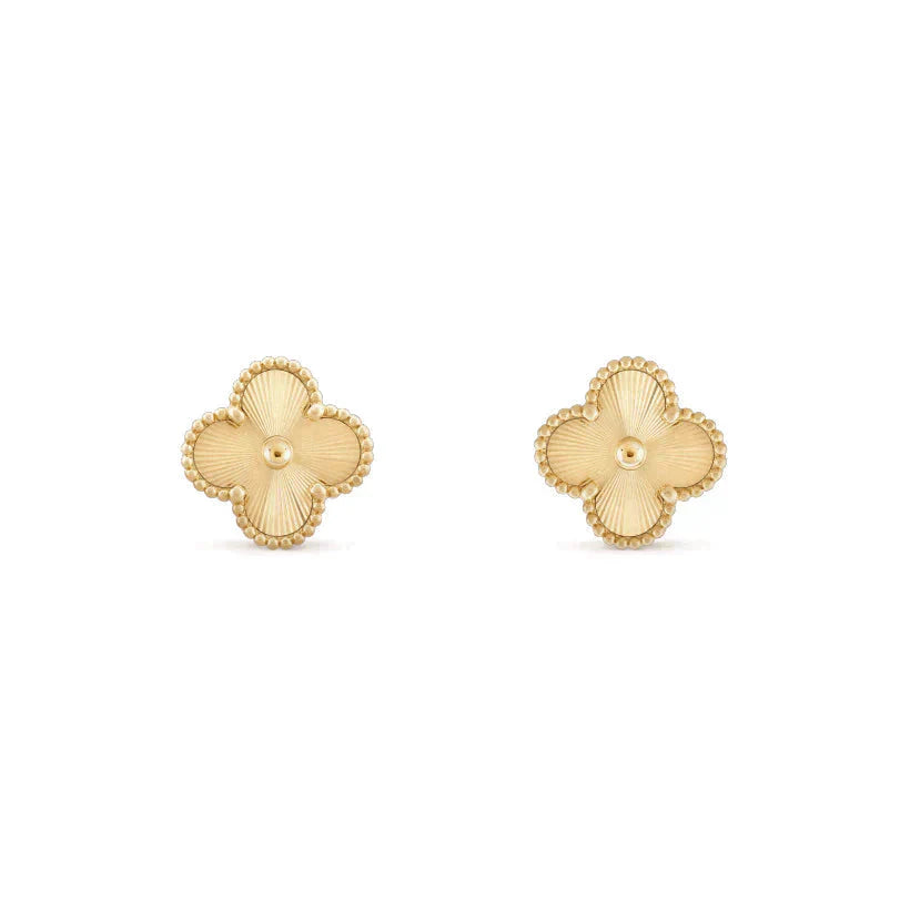 [⭐Glow]CLOVER MEDIUM 1 MOTIFS LASER EARRINGS