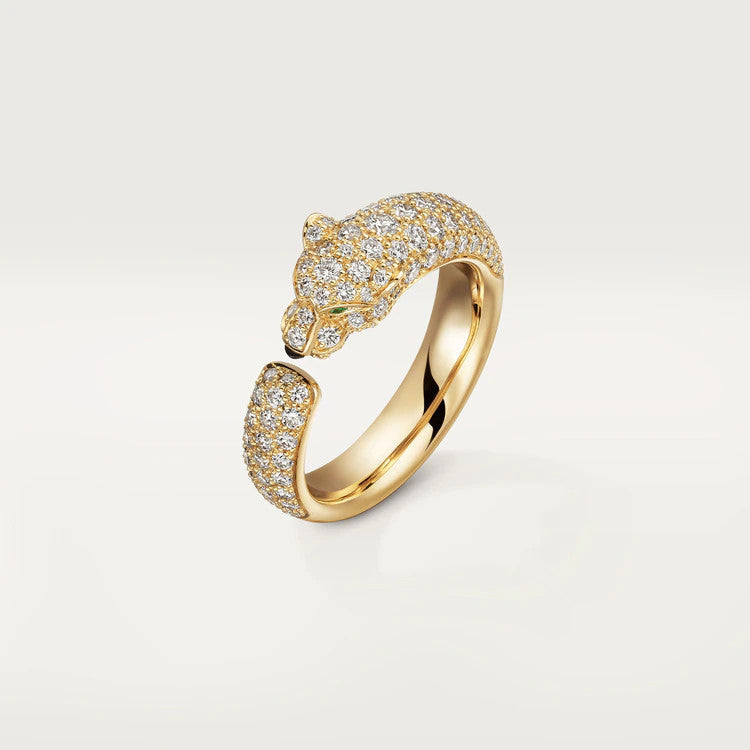 [⭐Glow]PANTHERE PINK GOLD DIAMOND RING