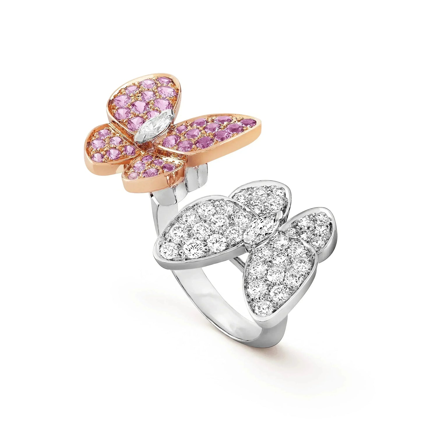 [⭐Glow]TWIN BUTTERFLY DIAMOND RING